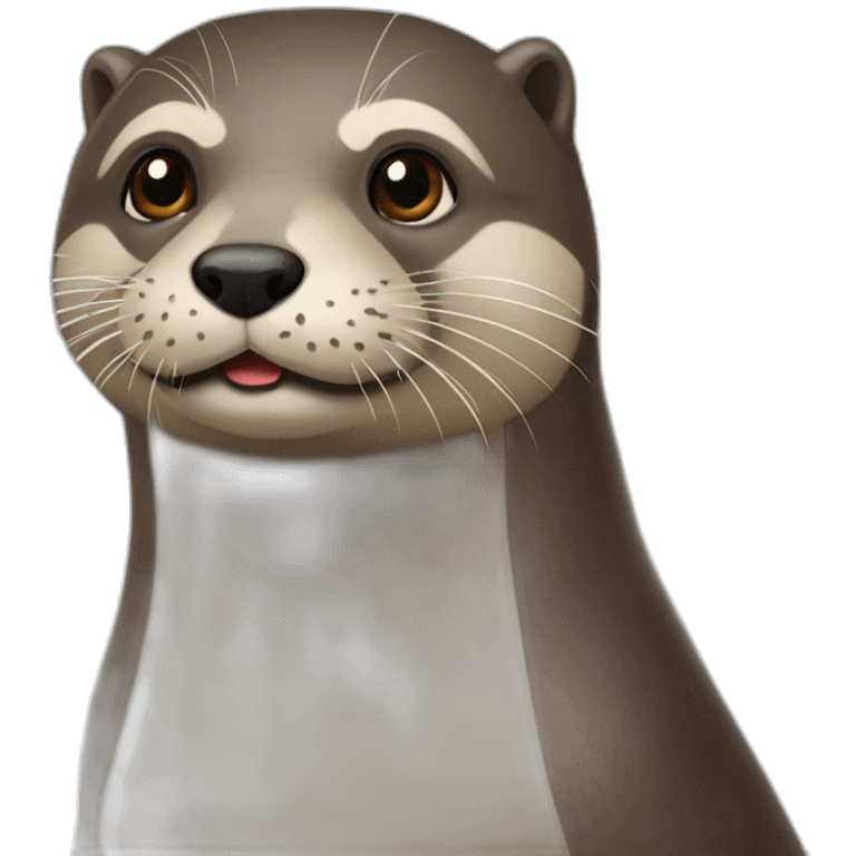 Loutre sur chien emoji