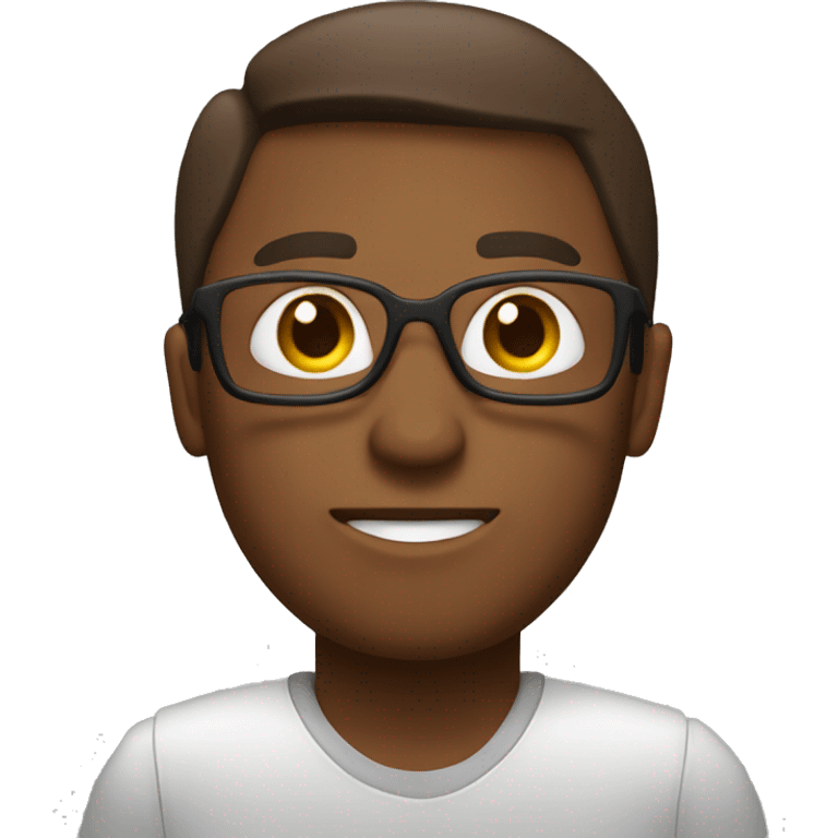 persona con computadora, pelo marron emoji