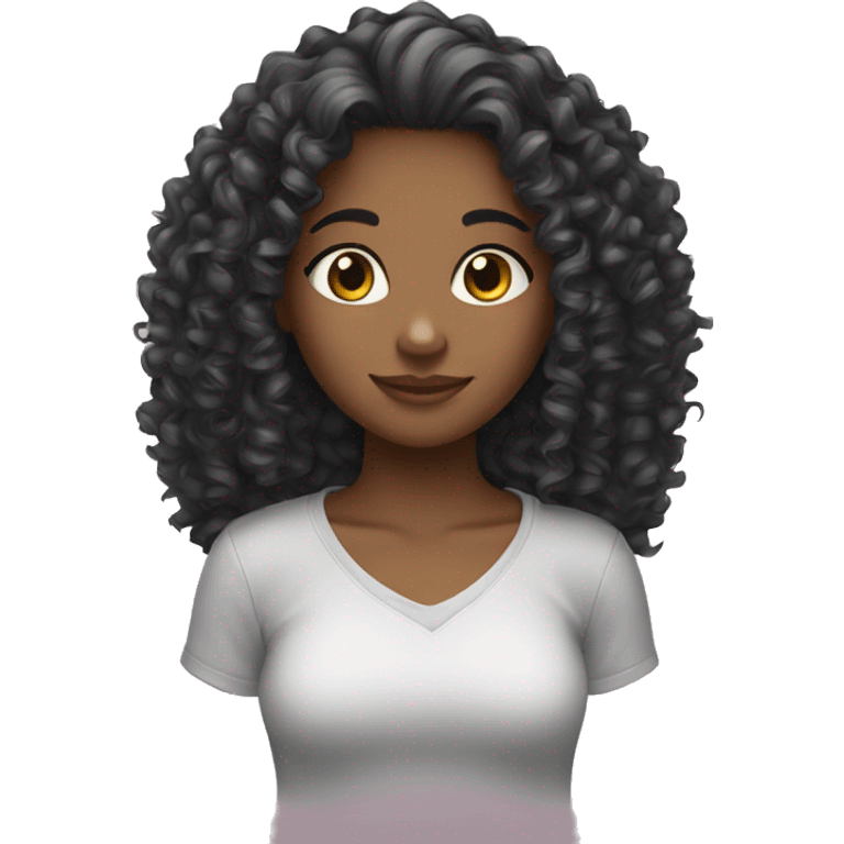 Girl curly emoji