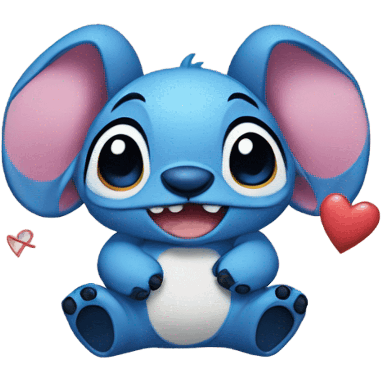 Stitch with love emoji