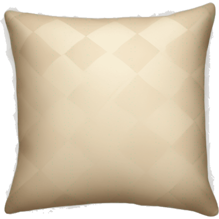 beige and white checkered pillow emoji