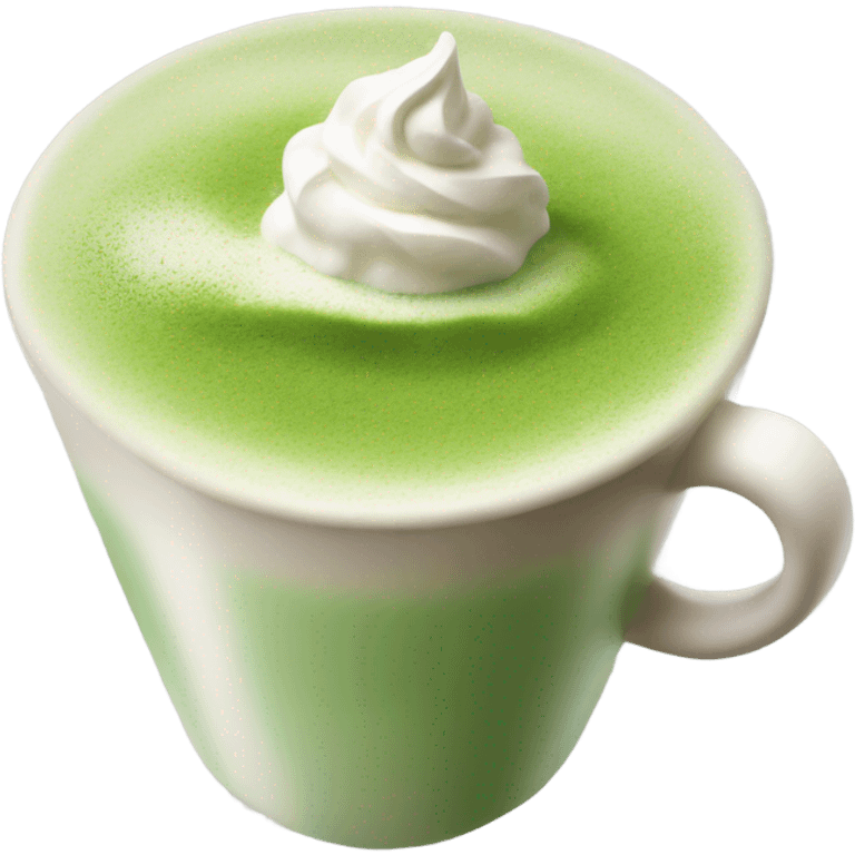 A matcha latte  emoji