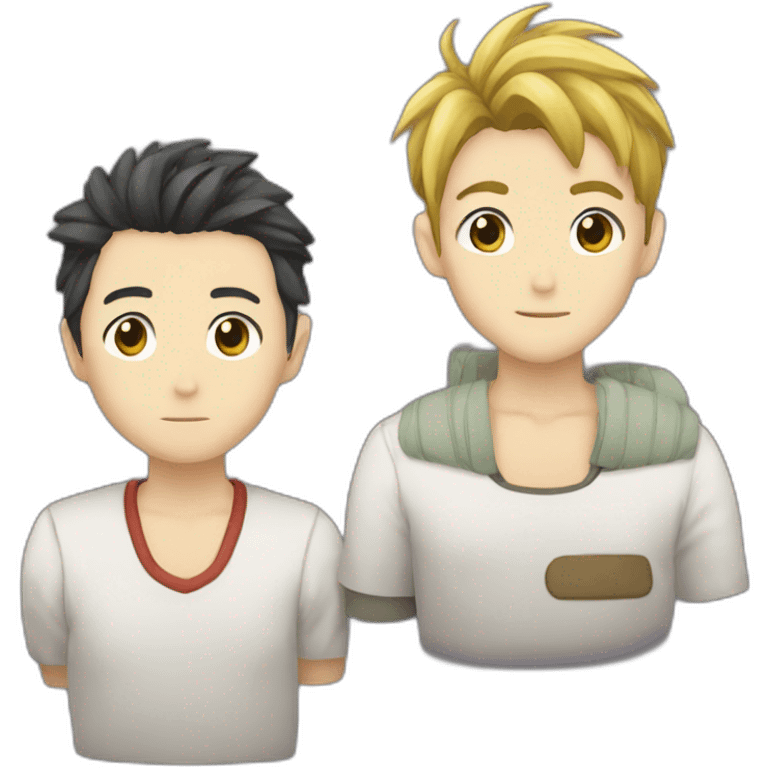 Daki and gyutaro emoji