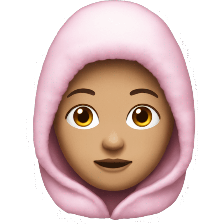 Pink eskimo with white skin emoji