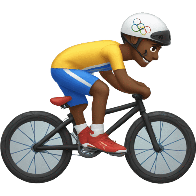 summer olympics bmx boy emoji