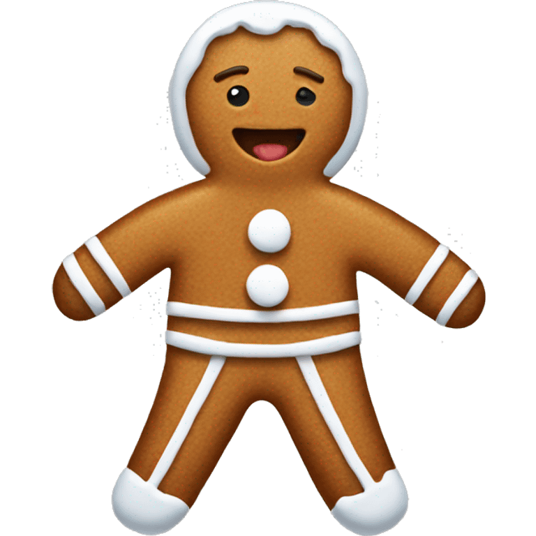 gingerbread in jumper emoji