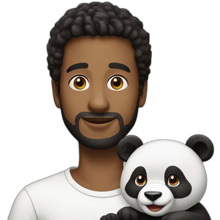 Alexandre avec un panda  emoji