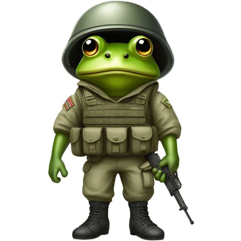 Soldier frog  emoji