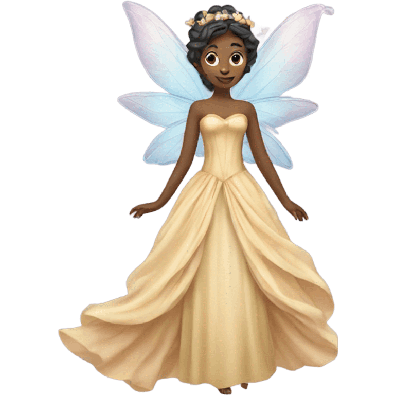 Fairy wearing a gown emoji