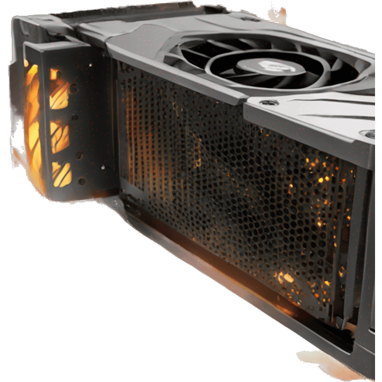 graphics card with fire gpu emoji