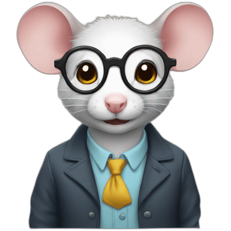 nerd rat emoji