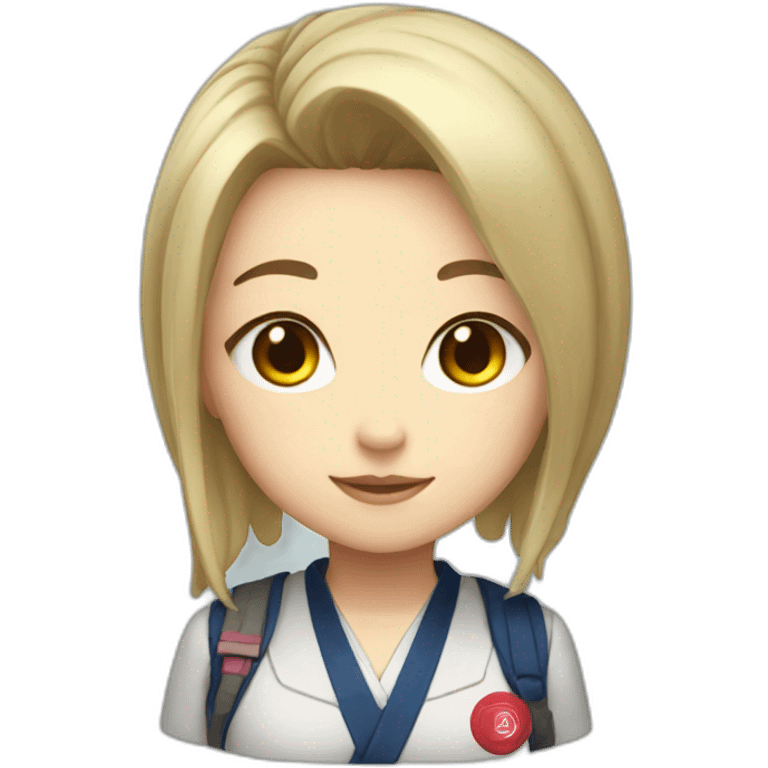 girl in Japanese school uniform Marvel emoji