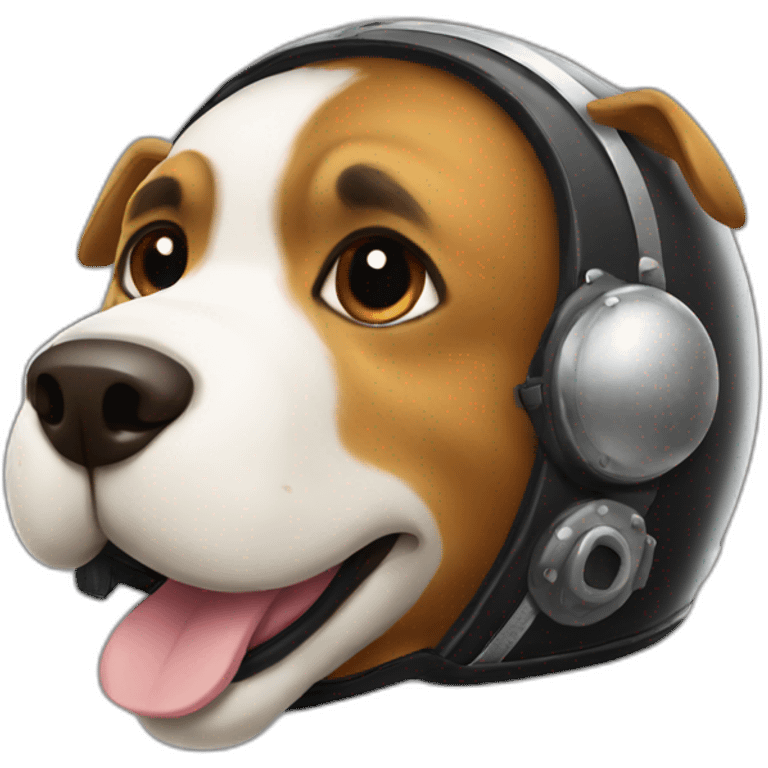 dog motorcycle helmet emoji