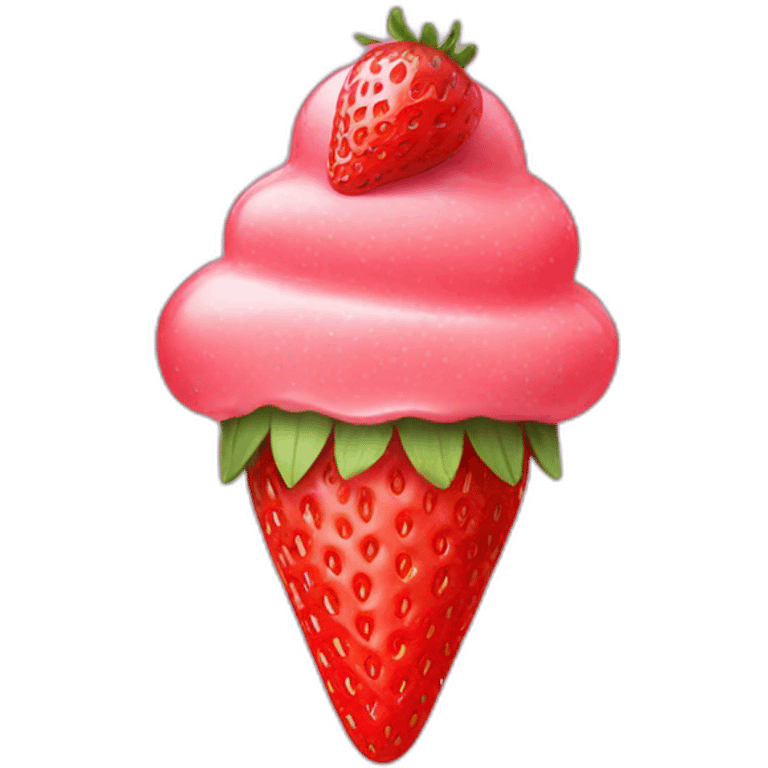 Strawberry ice emoji