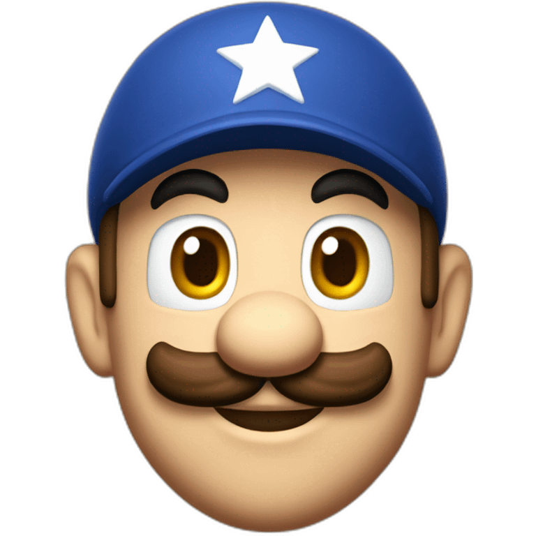 Super Mario avec une casquette des yankee emoji