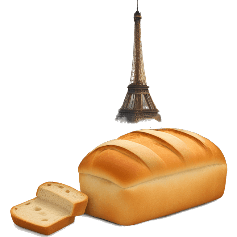 Bread on eifel tower emoji