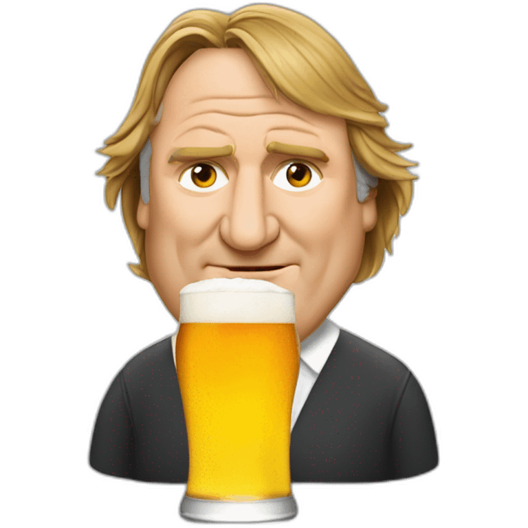 gerard depardieu beer emoji