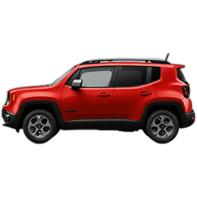 Red Jeep renegade emoji