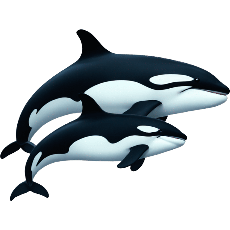 killer whales emoji