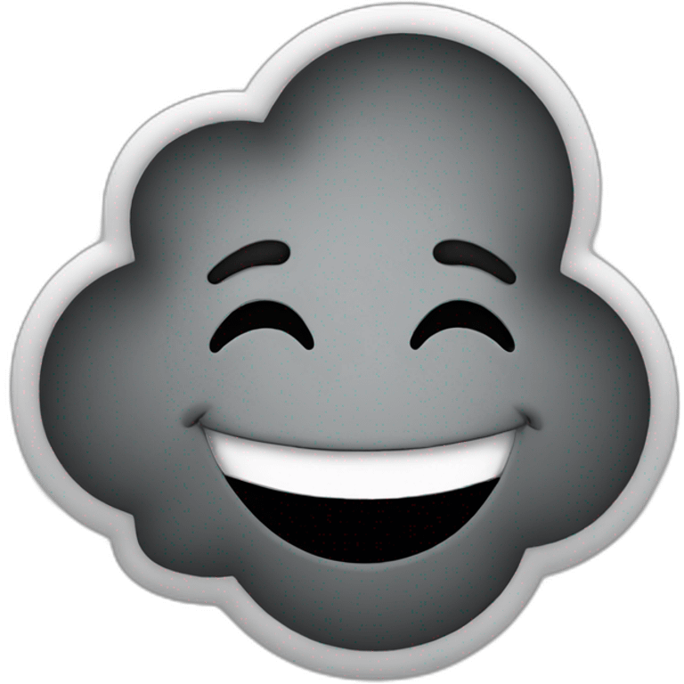 smile with smoke emoji