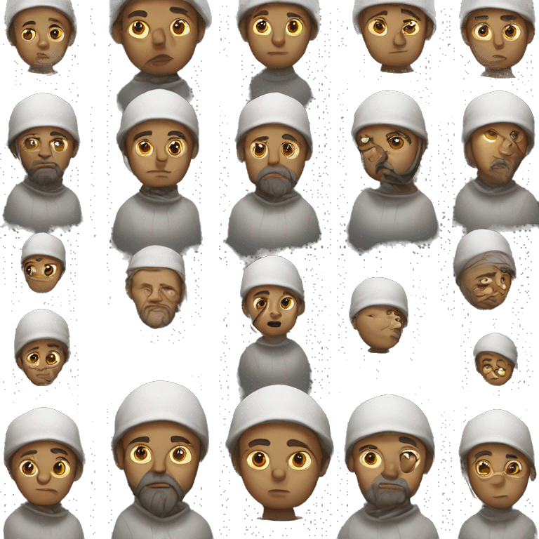 religious pilgrim light photorealistic serious emoji