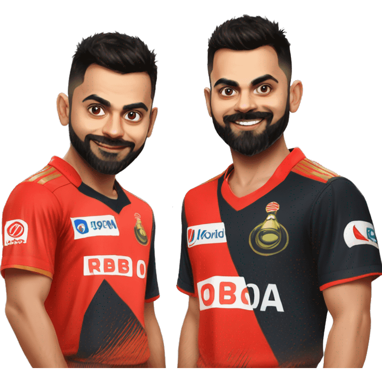  virat Kohli Wish Happy Birthday to sonu in RCB tshirt  emoji