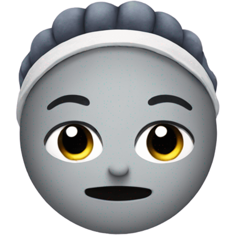 Moon with headband emoji