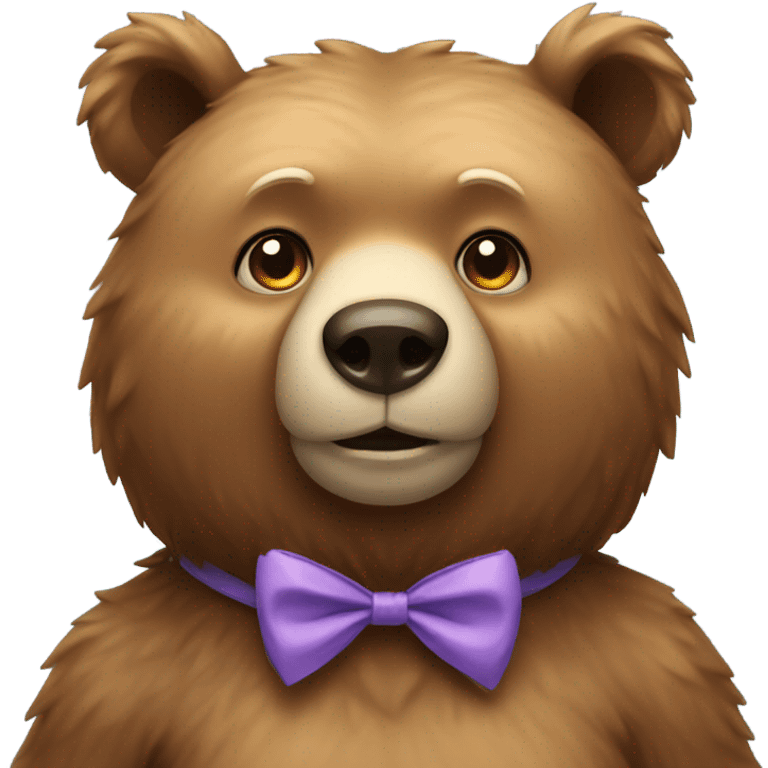 Bear with a bow  emoji