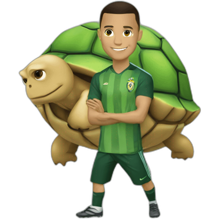 Ronaldo sur tortue emoji