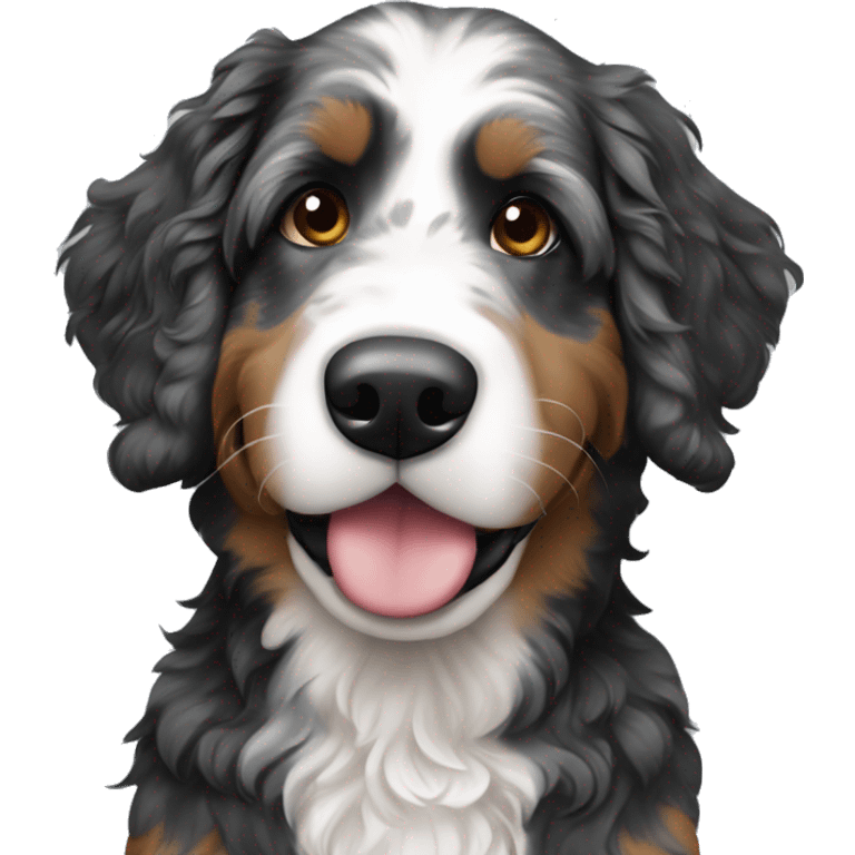 tri merle bernedoodle emoji