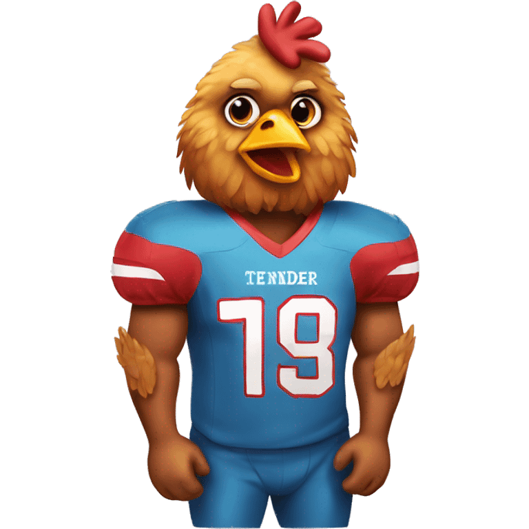 chicken tender wearing a 24 football jersey  emoji