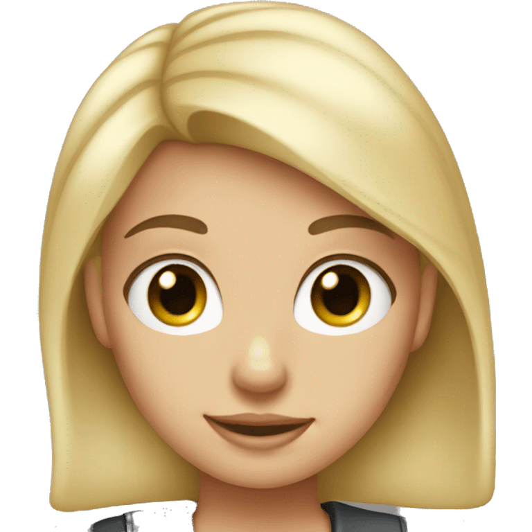 Blonde girl with Mickey ears emoji