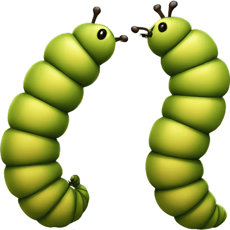 caterpillar cut in half emoji