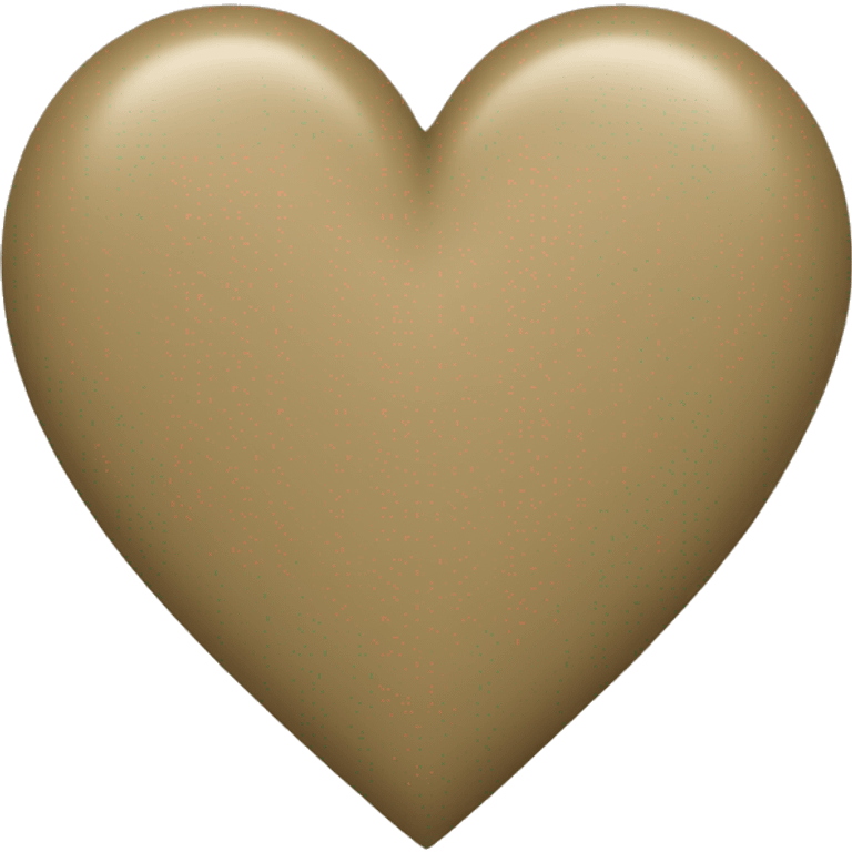 Khaki heart emoji