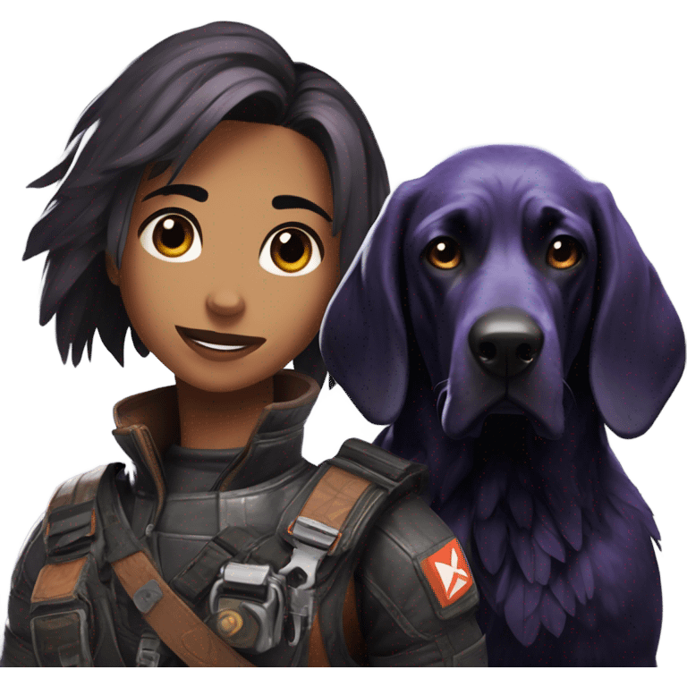 Apex Legends Bloodhound with raven emoji