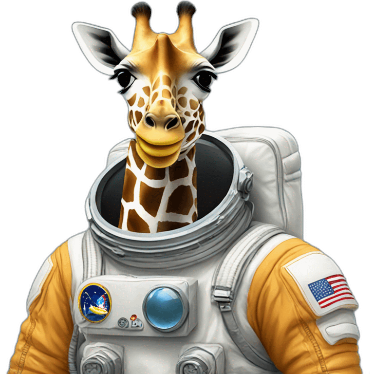 giraffe astronaut emoji