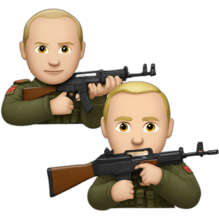 putin and ak-47 emoji