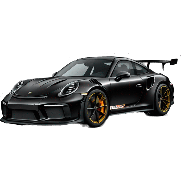 black porsche 992 gt3rs emoji