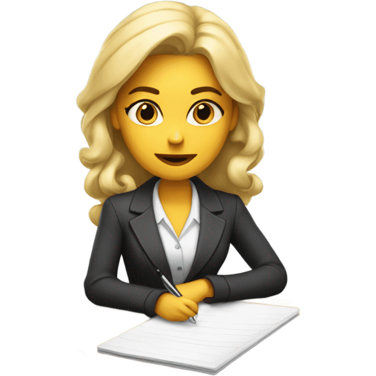 Blonde therapist emoji