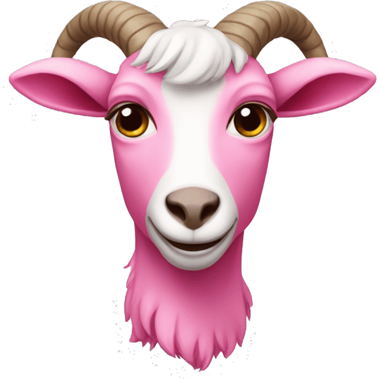 pink goat emoji