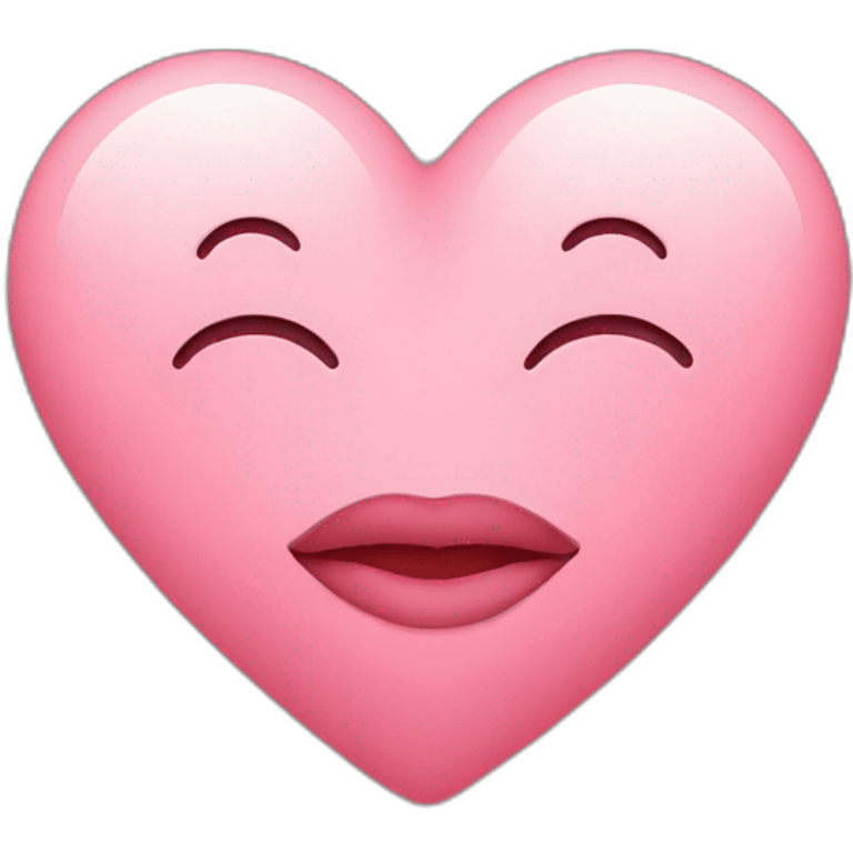 A Heart kissing emoji