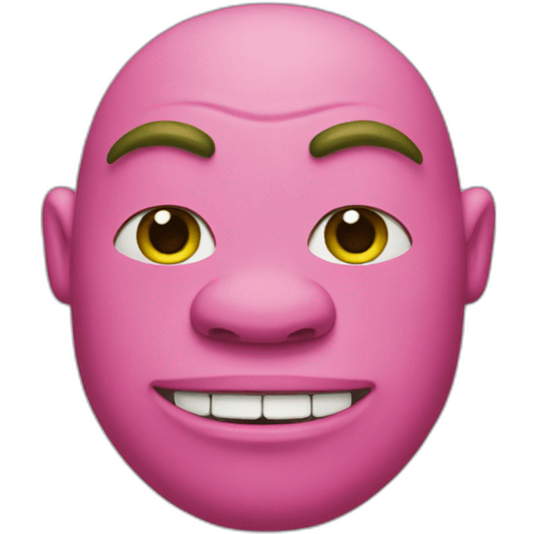 Shrek with pink skin emoji