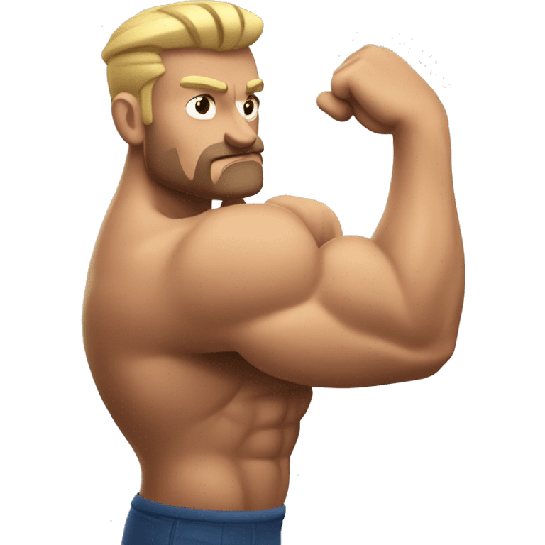 Arne Slot flexing bicep emoji