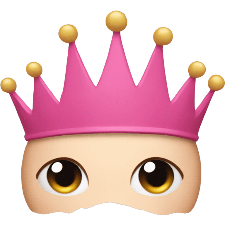 Just a pink crown emoji