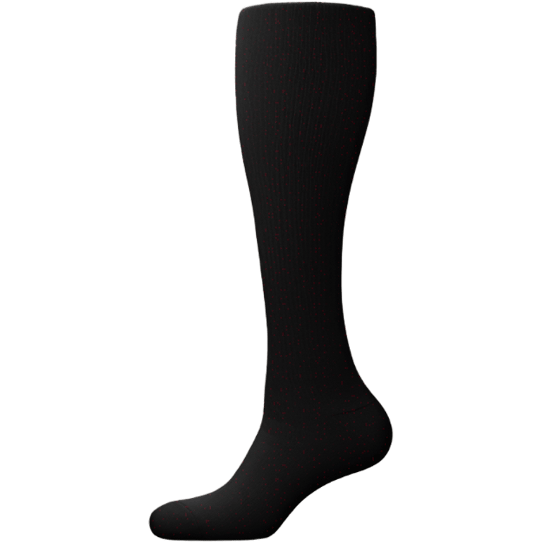  Plain Black  very long socks emoji