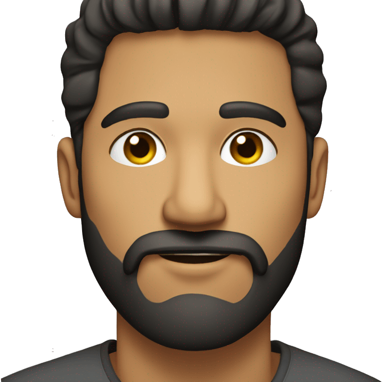 Profile picture bearded latino guy emoji