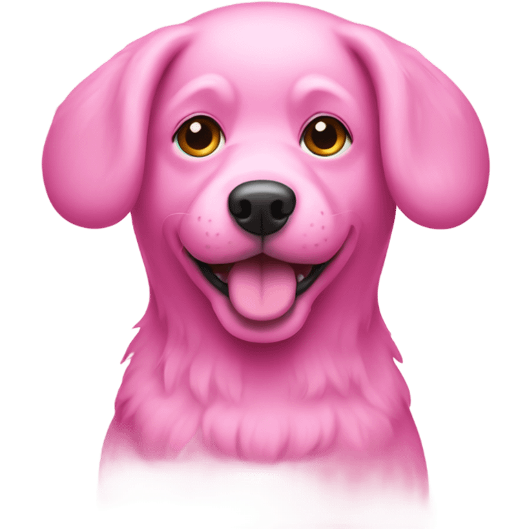 Pink dog  emoji