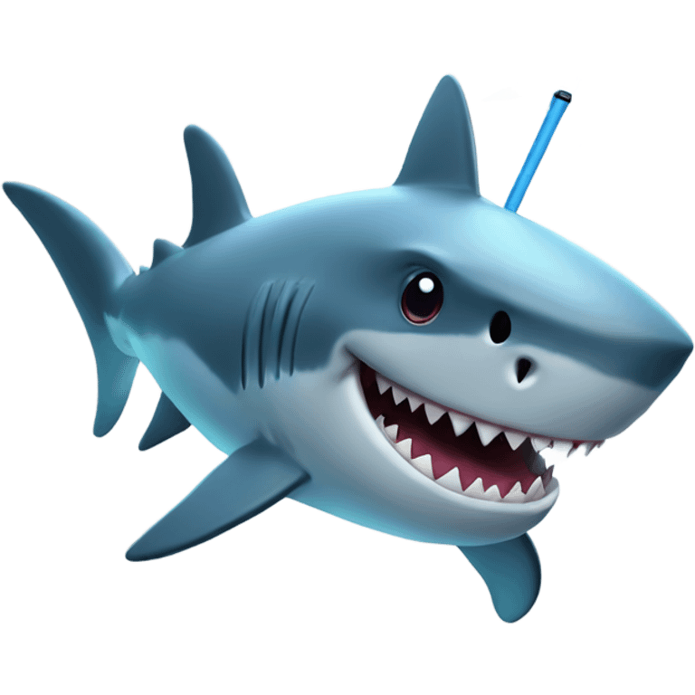 Shark with a Magic wand emoji