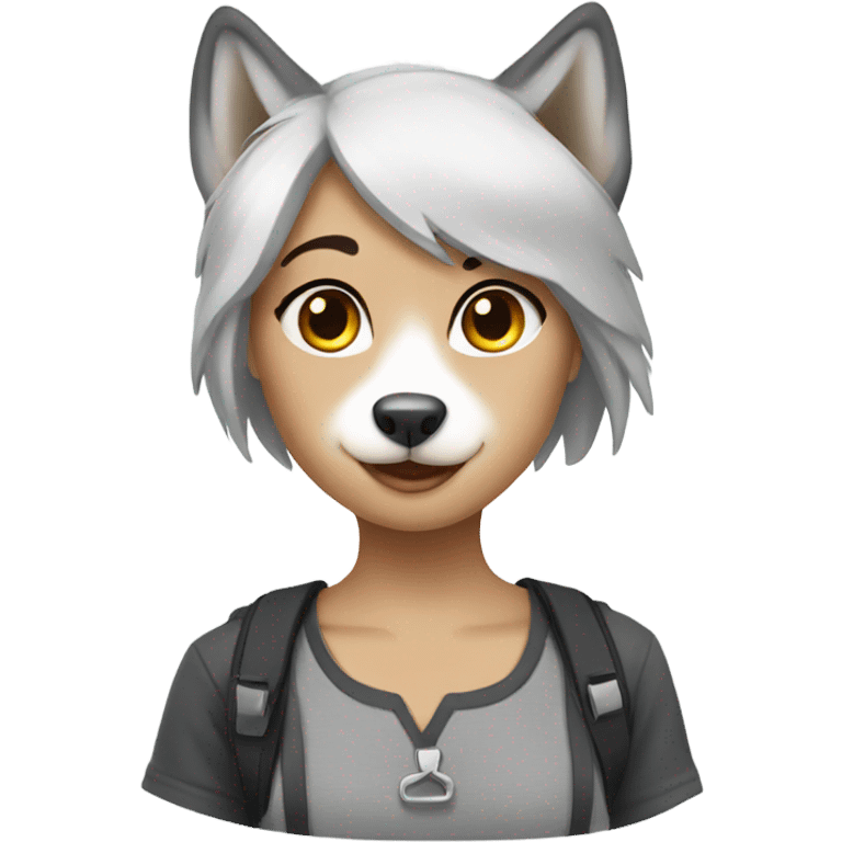 Girl husky emoji