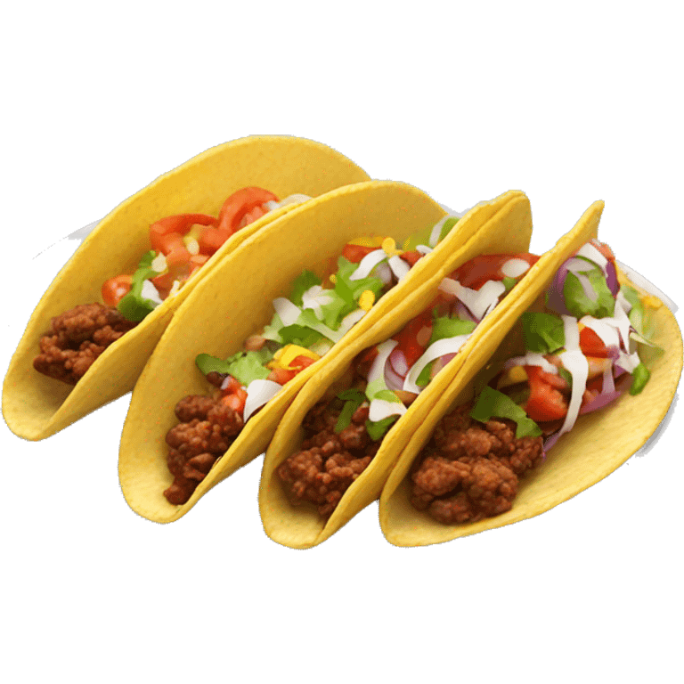 Plate of street tacos emoji